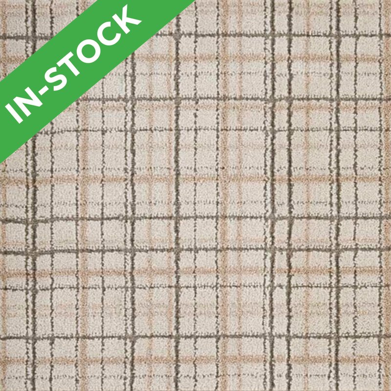 Nourison Plaid Perspectives - Ivory Beige