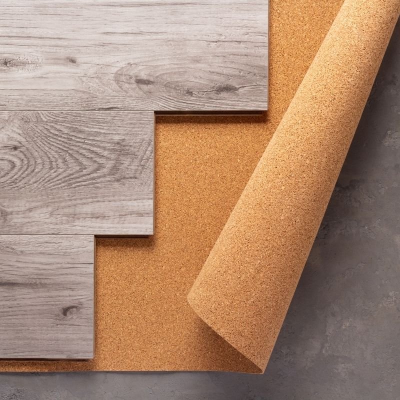 Wood Laminate Background on Floor Texture. Wooden Laminate Heap Top View
